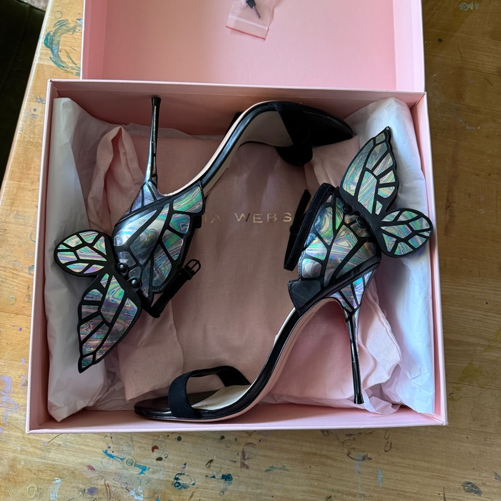Sophia Webster Iridescent Butterfly Chiara Heels